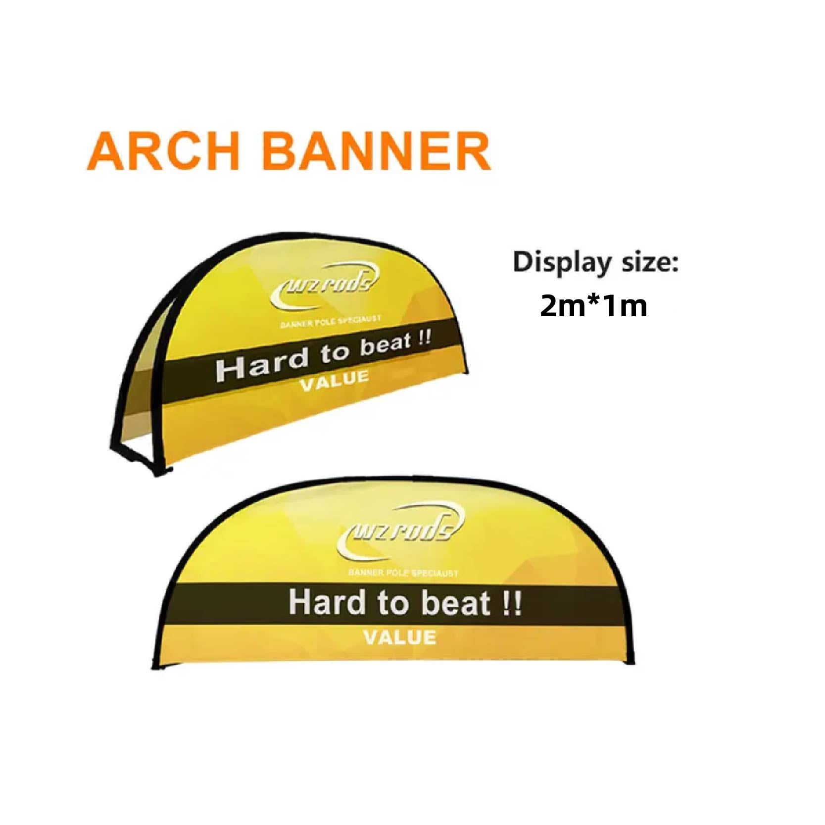 arch banner stand from wzrods