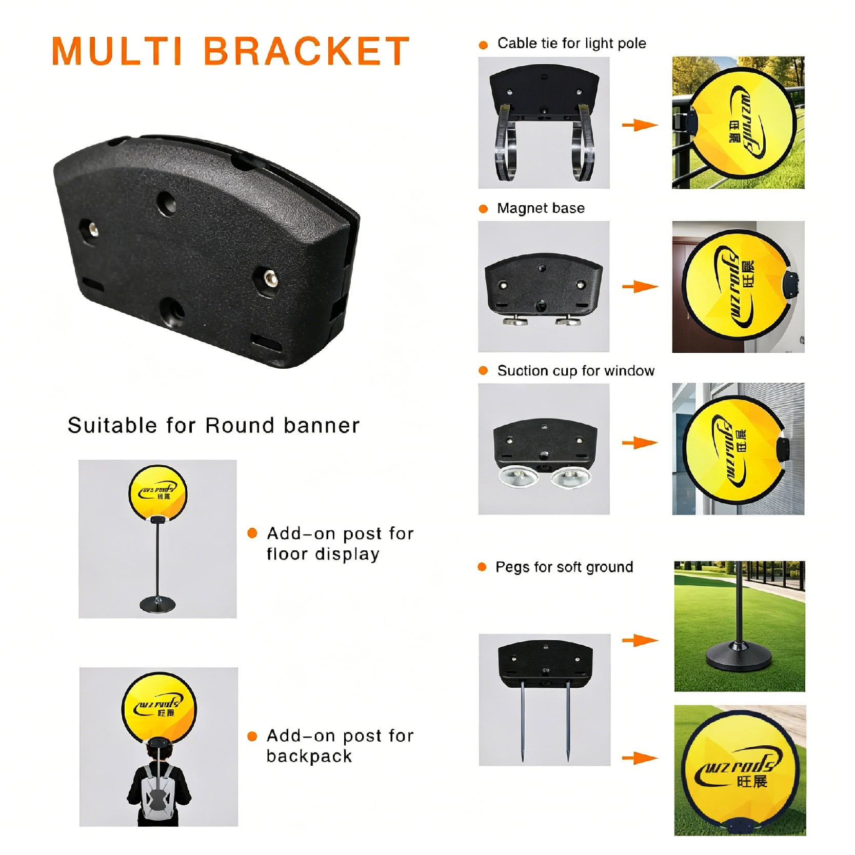 Disc banner Mult-bracket different application