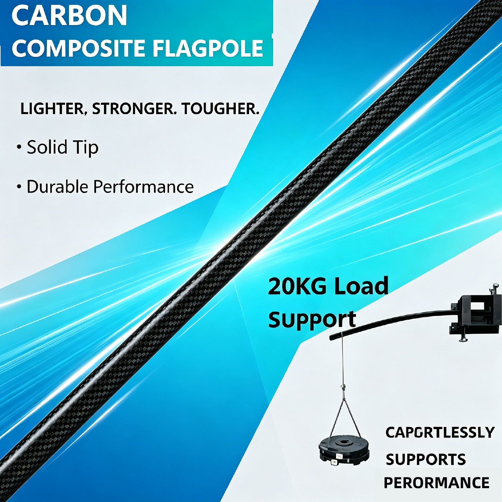 carbon cpmposite falgpole advantages