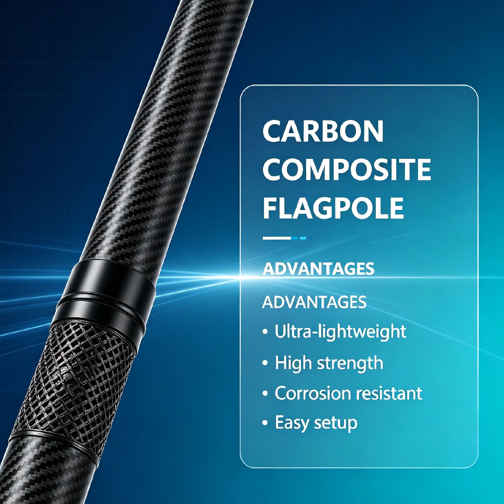 carbon composite flagpole advantages