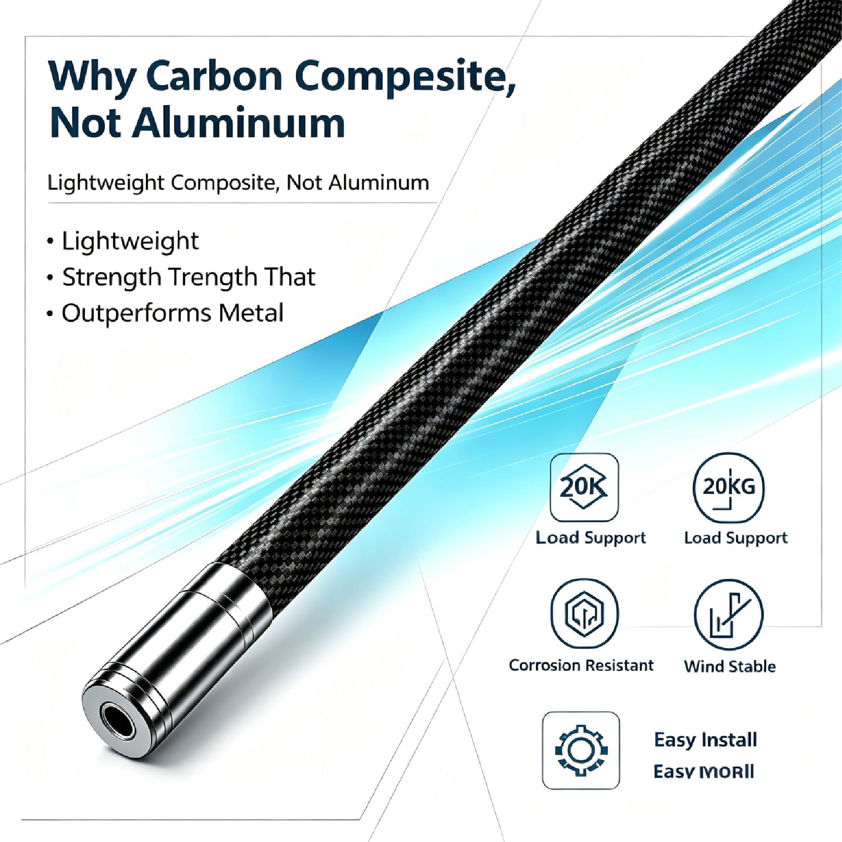 Why Carbon Composite, Not Aluminum for Wzrods flapoles