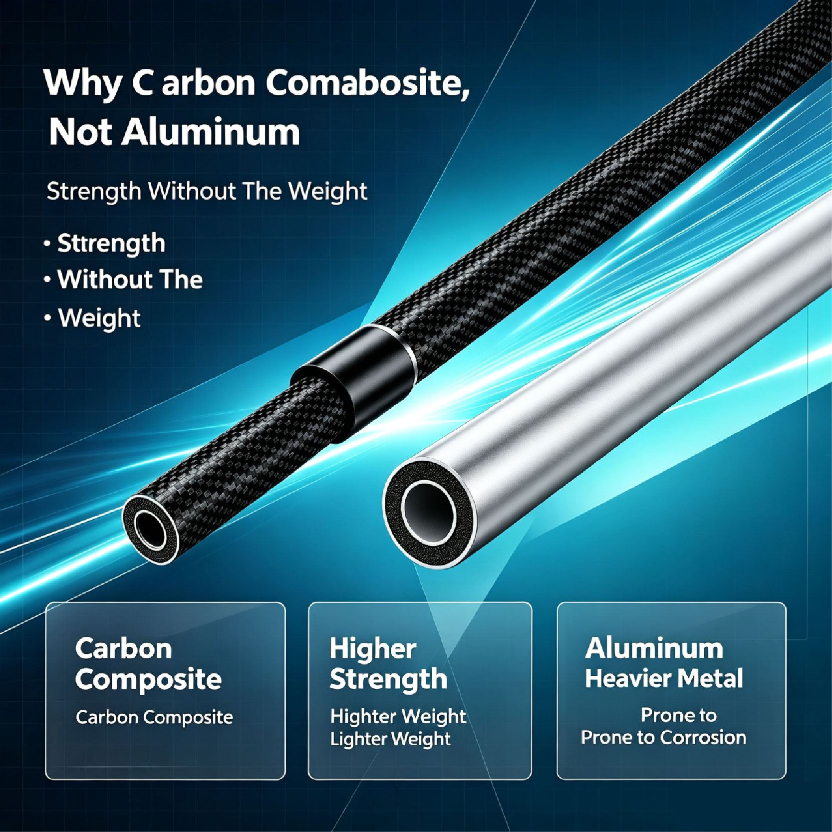 wzrods's carbon composite poles advantages