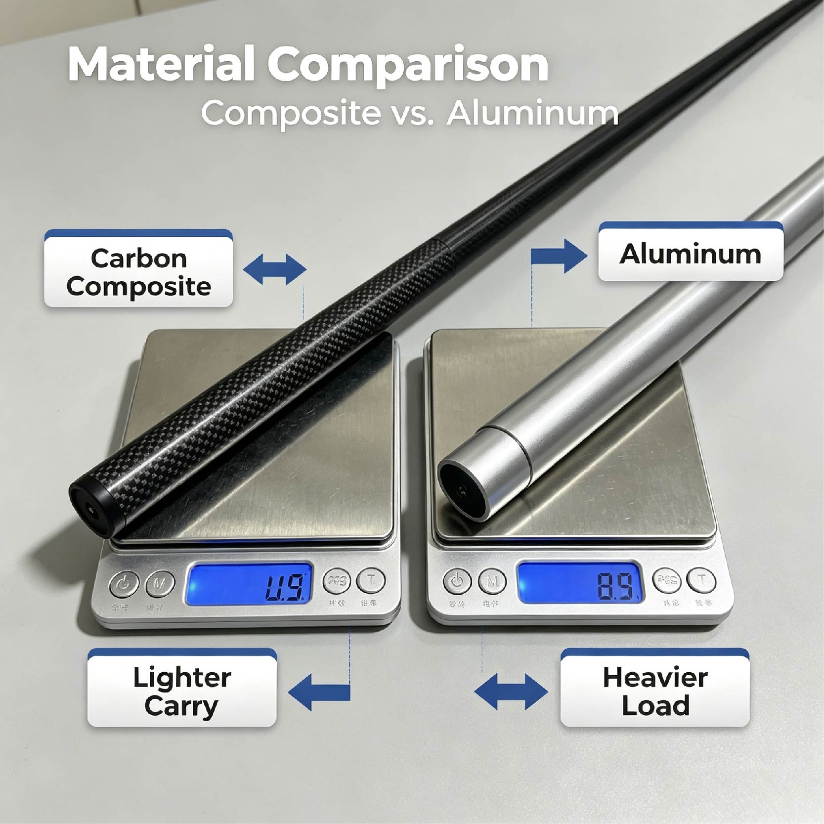 material comparison carbon composite vs aluminum