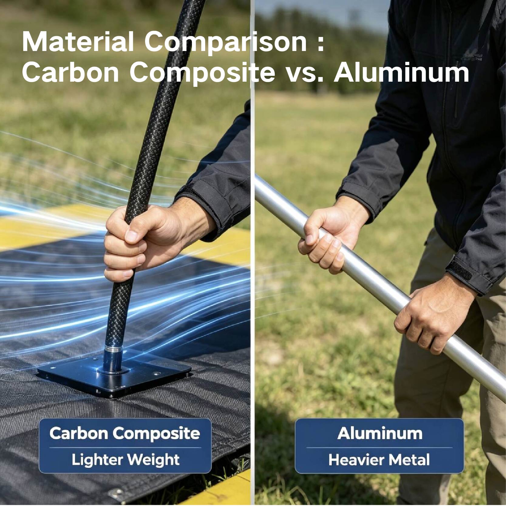 material comparison carbon composite vs aluminum
