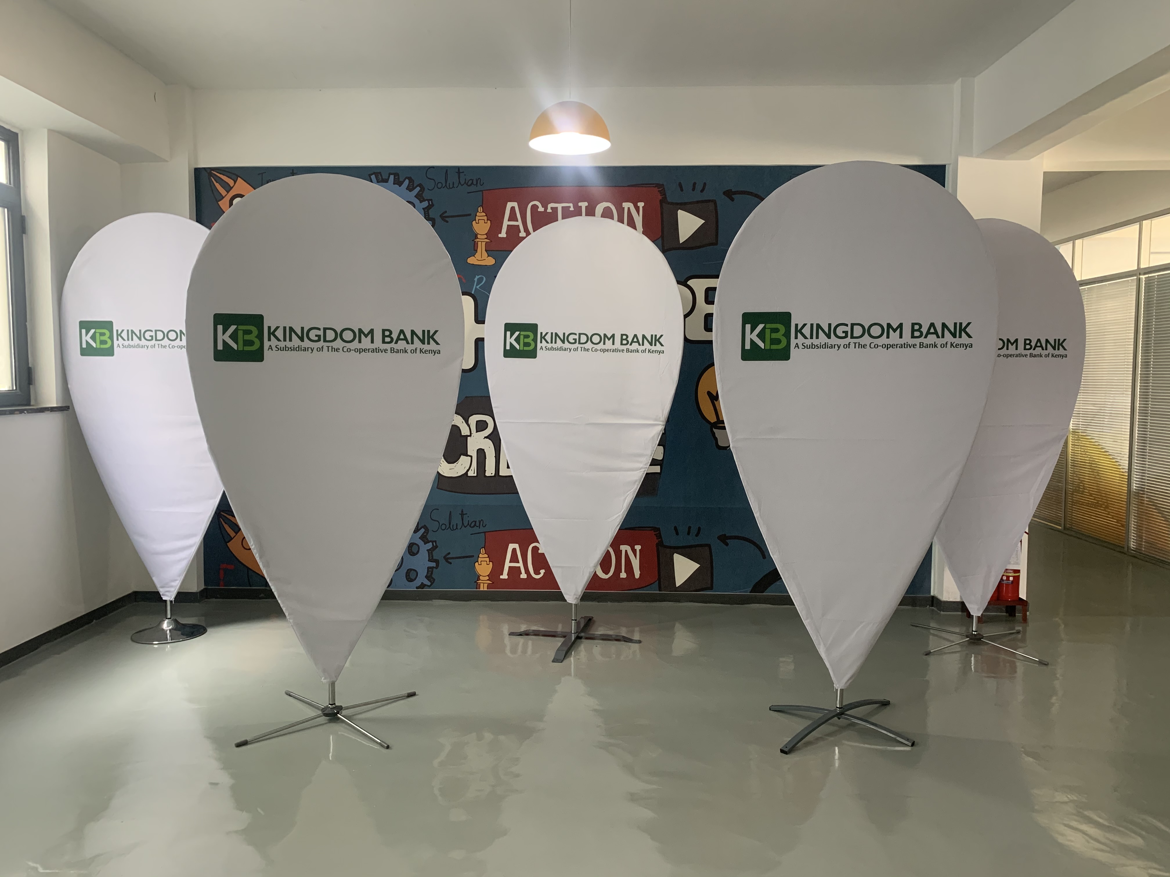 pin point banner display from wzrods sample customized products