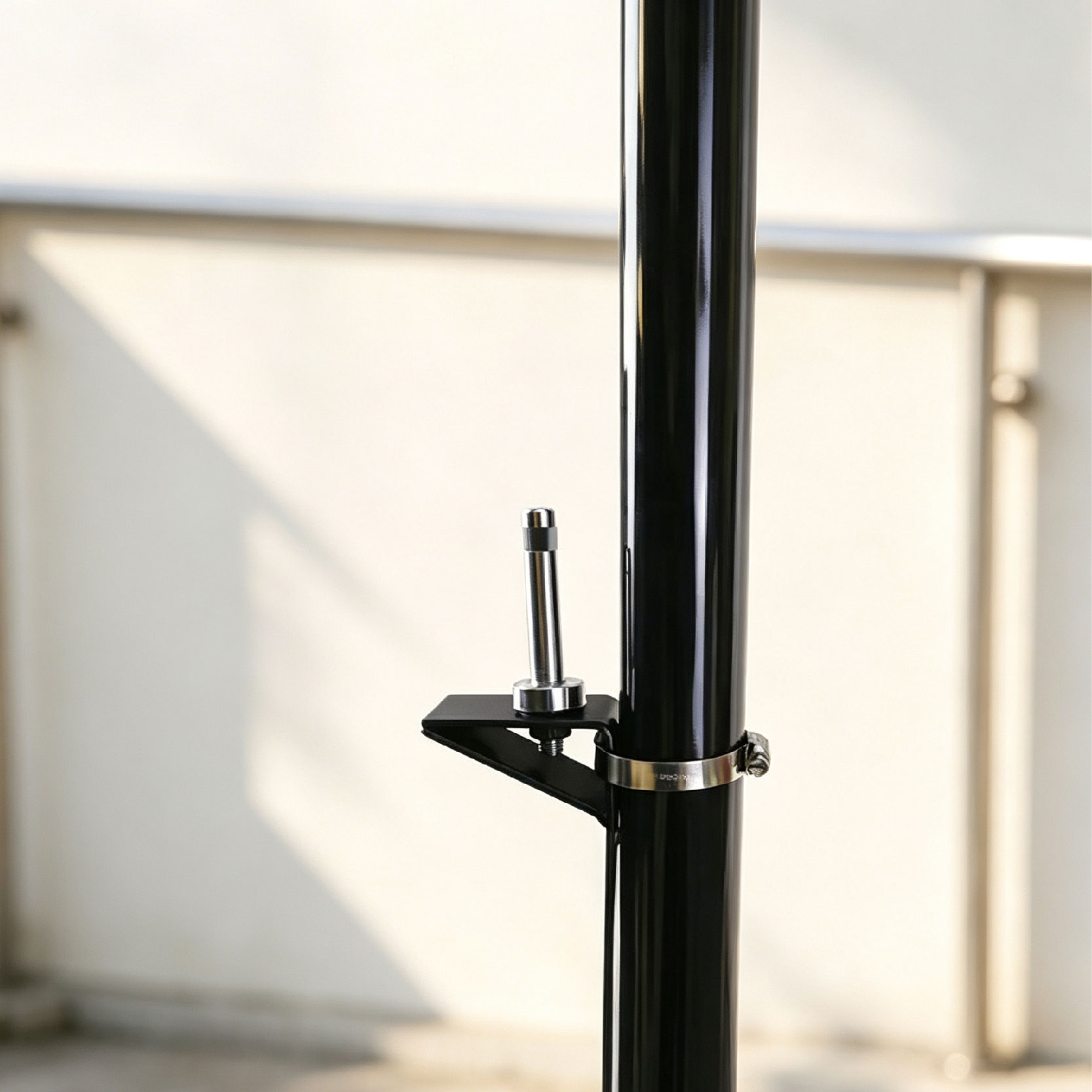 Fence flag bracket application display