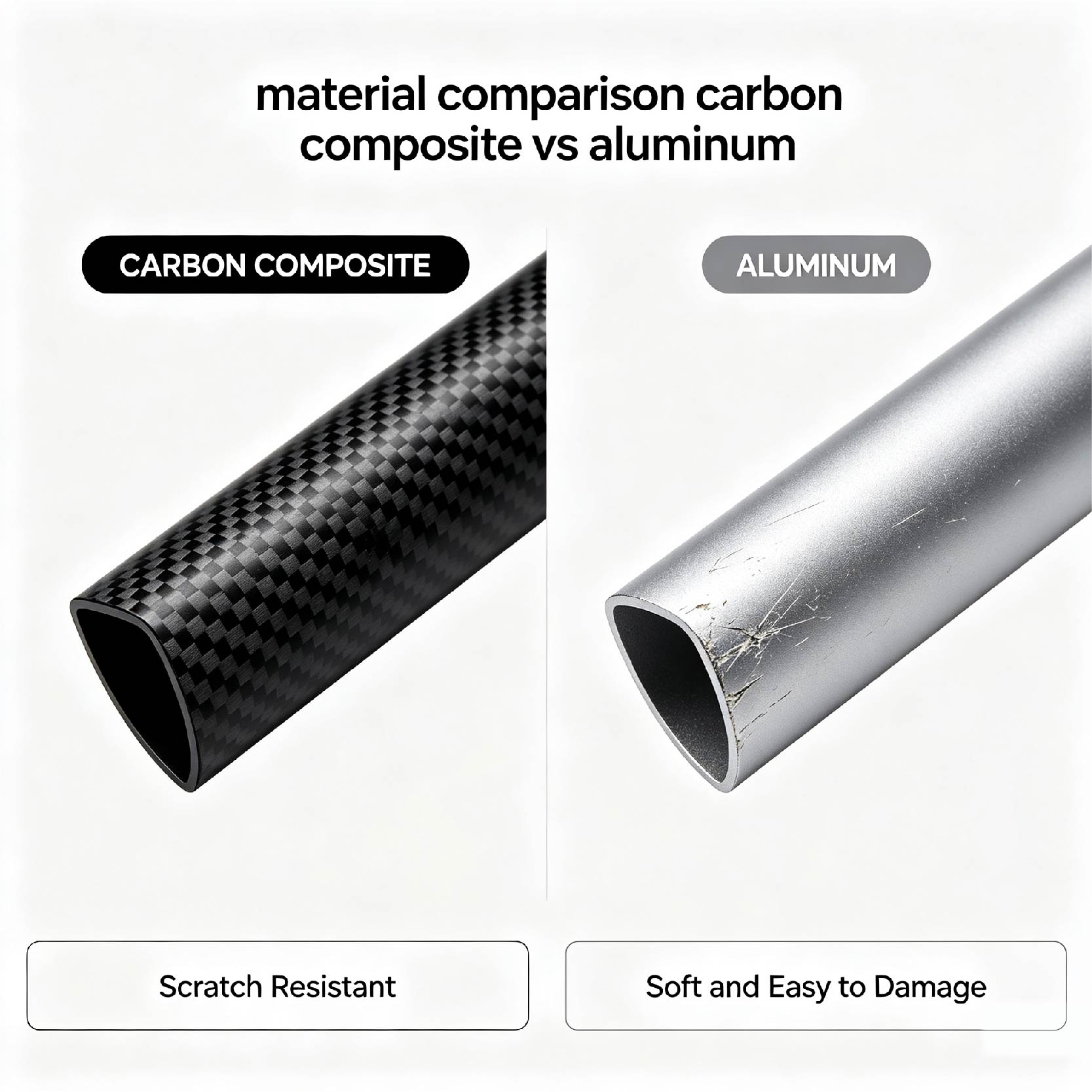 material comparison carbon composite vs aluminum