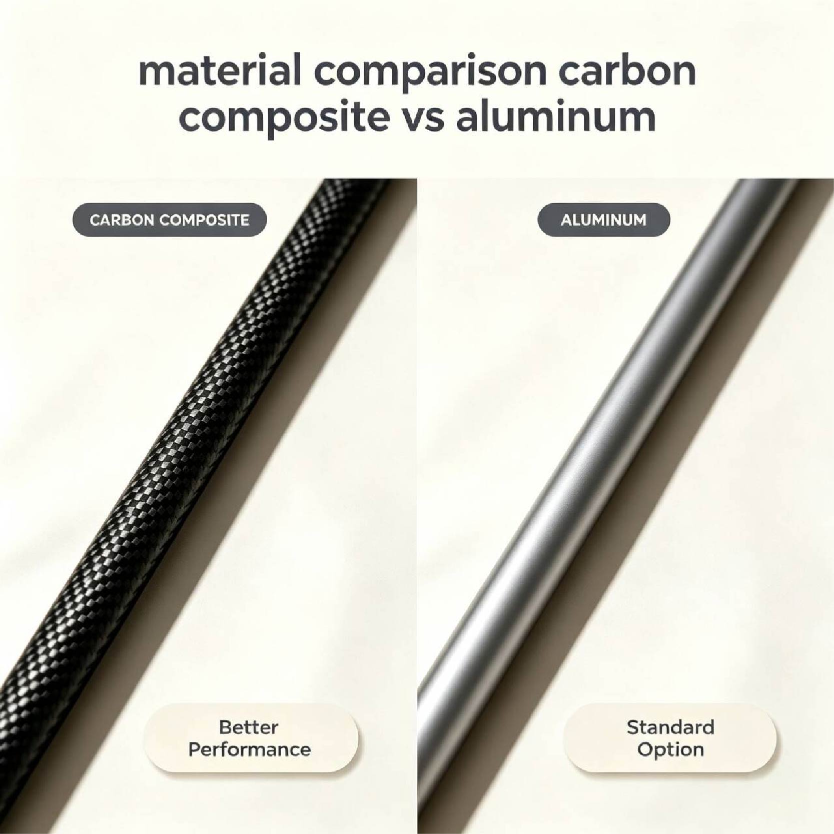 Material comparison carbon composite vs aluminum