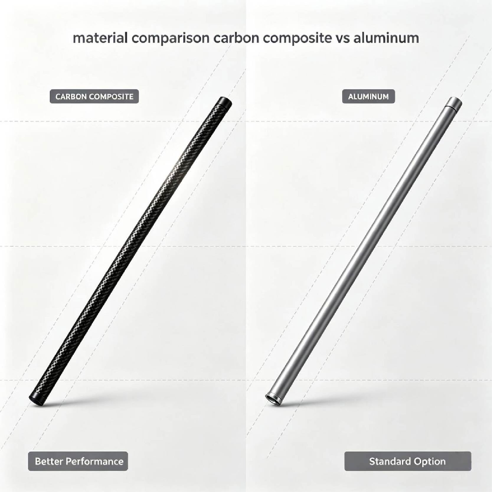 Material comparison: carbon composite vs.aluminum