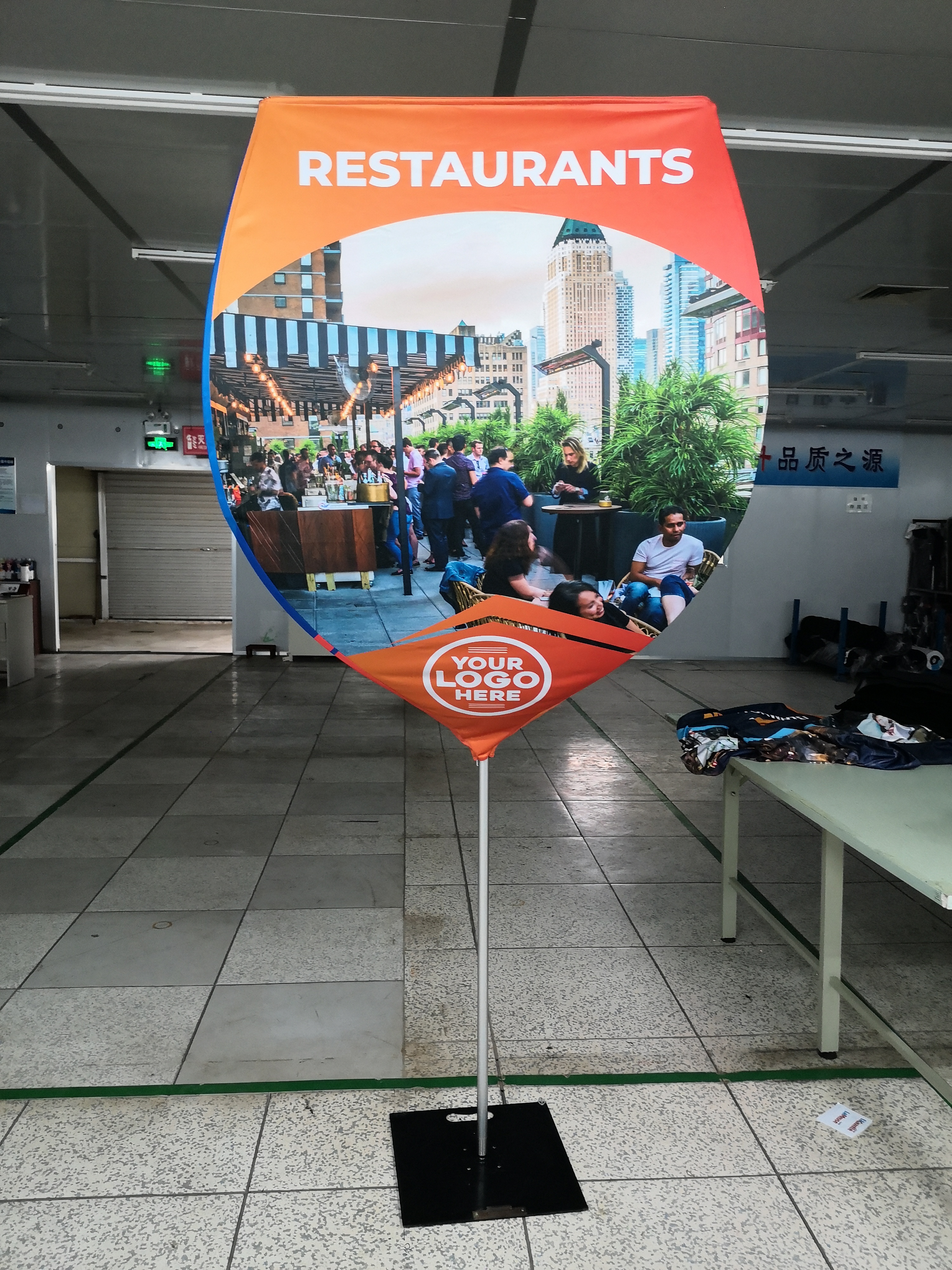 Indoor Display 3D Cup Banner For Exhibition