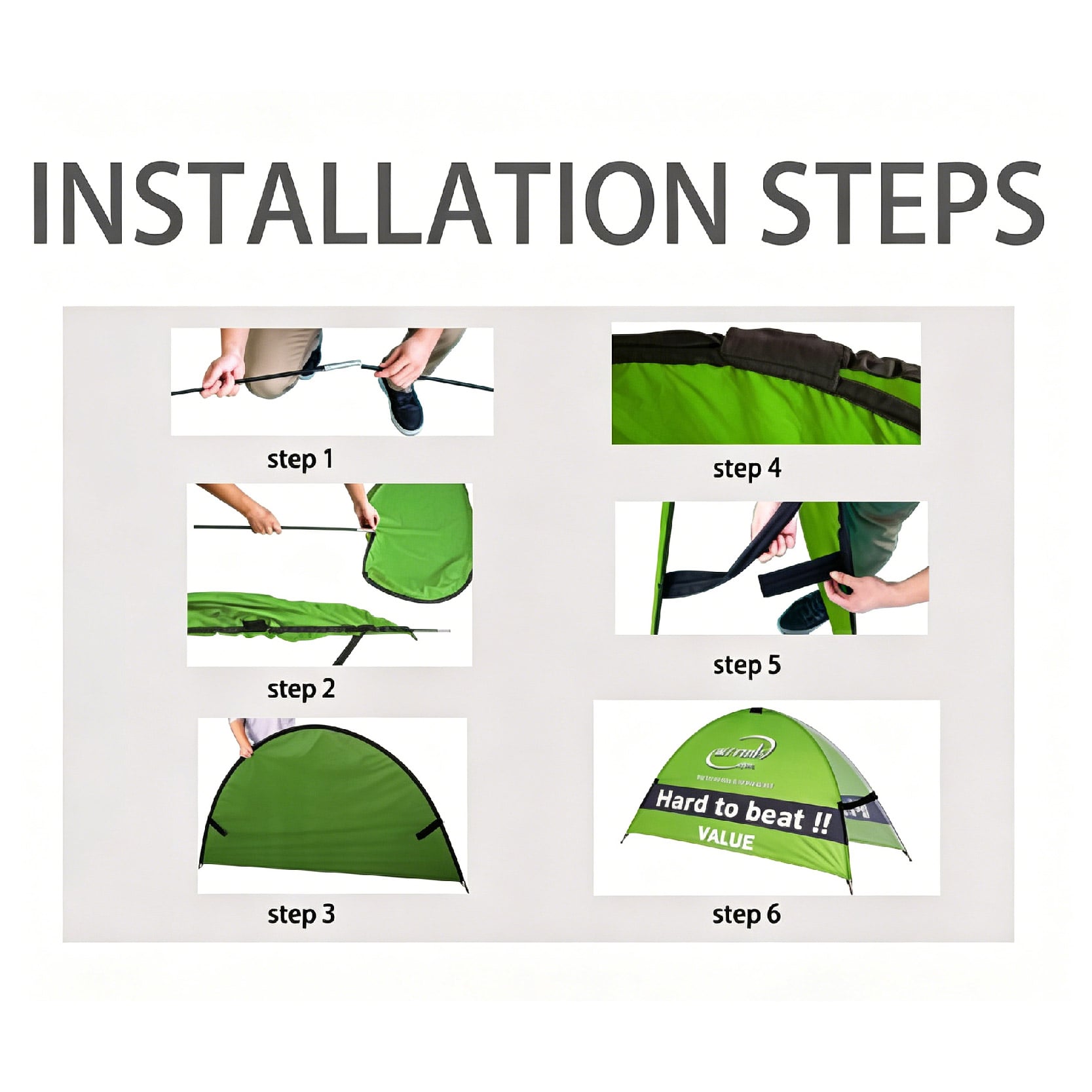 Half Moon Banner Installation Steps