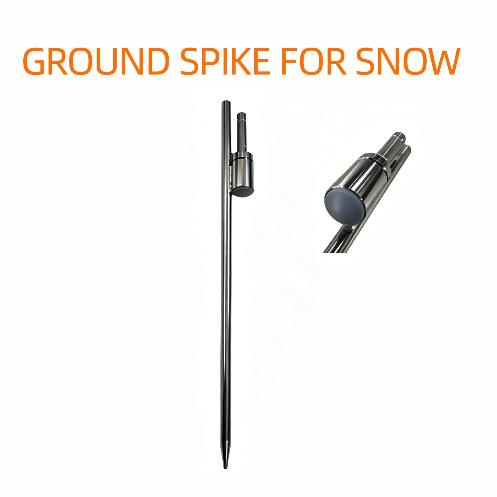 Ground spike for snow