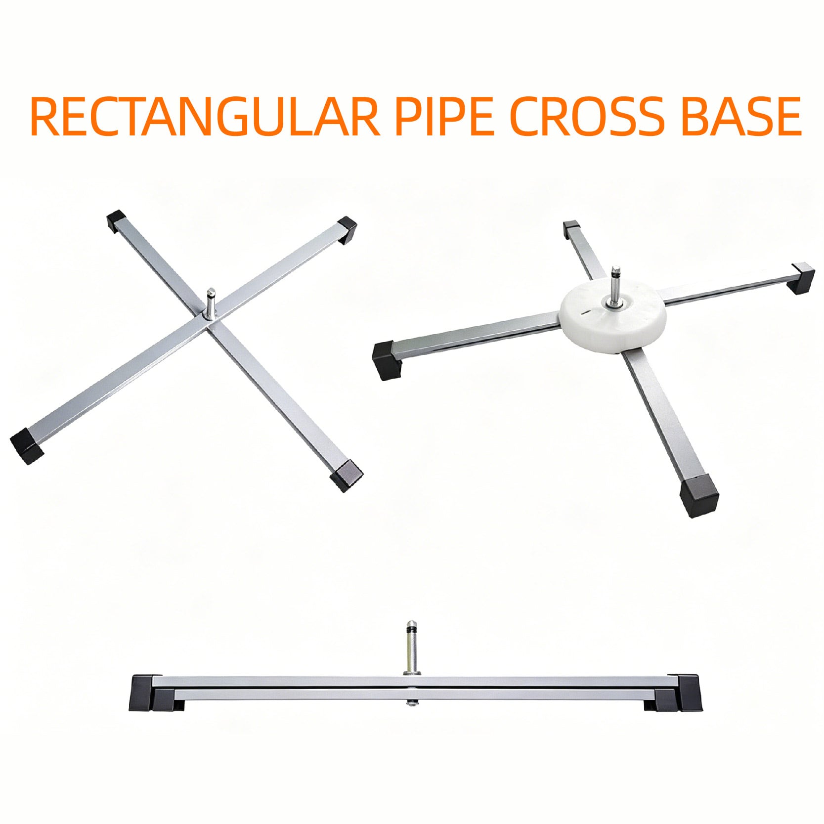 Rectangular Pipe Cross Base