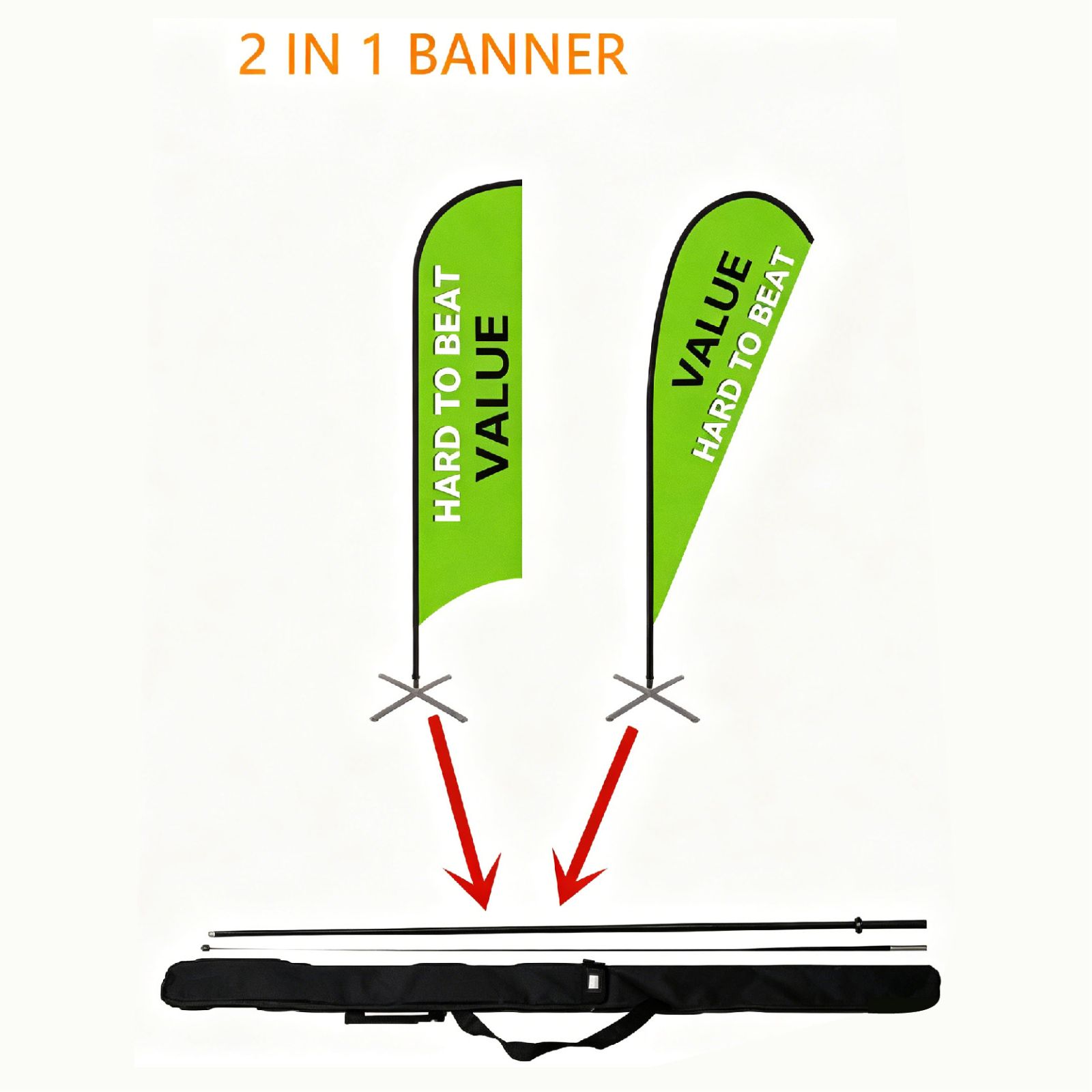 Budget 2in1 flag system