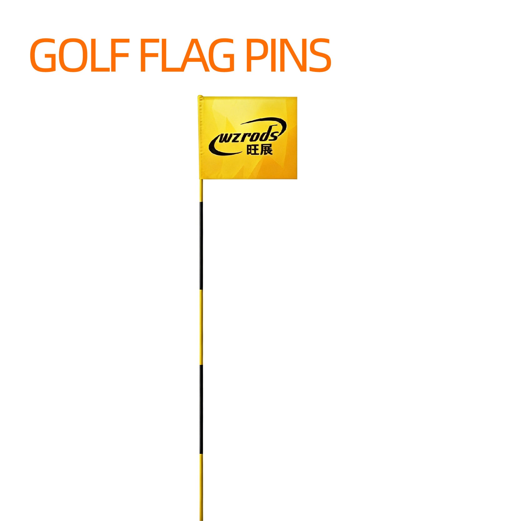 Golf flag pins