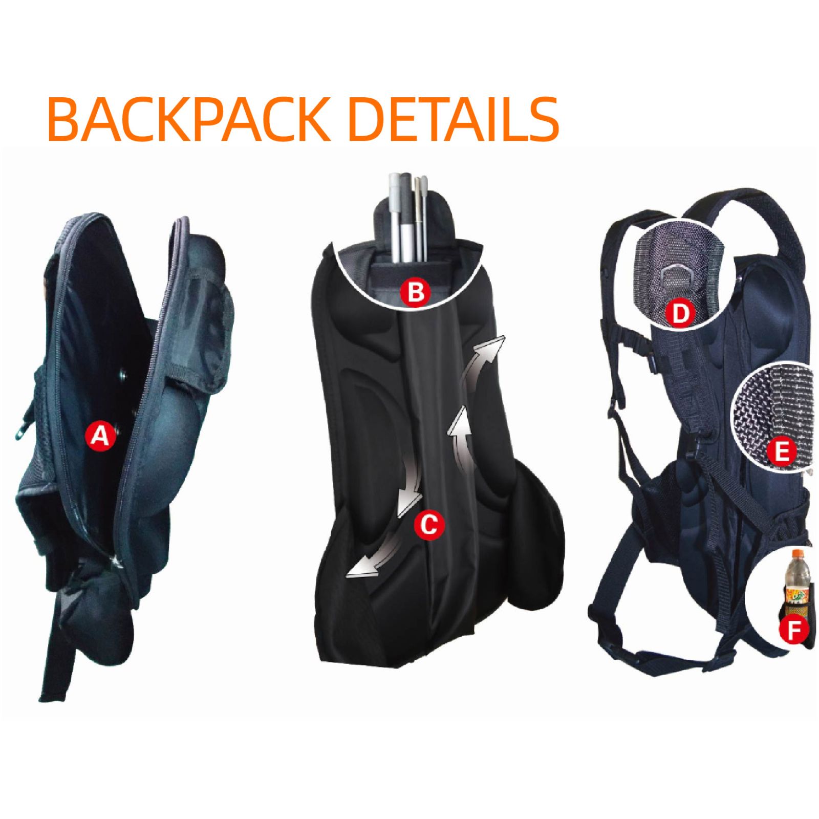 Backpack flag & sign